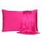 Homeroots 20 x 40 in. Fuchsia Dreamy Silky Satin King Size Pillowcases 387849 - alternate 1